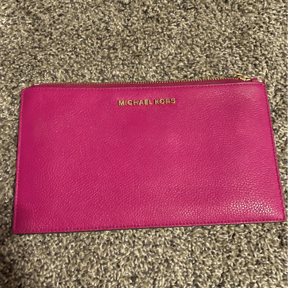Michael Kors Large Jet Set Wristlet Tulip